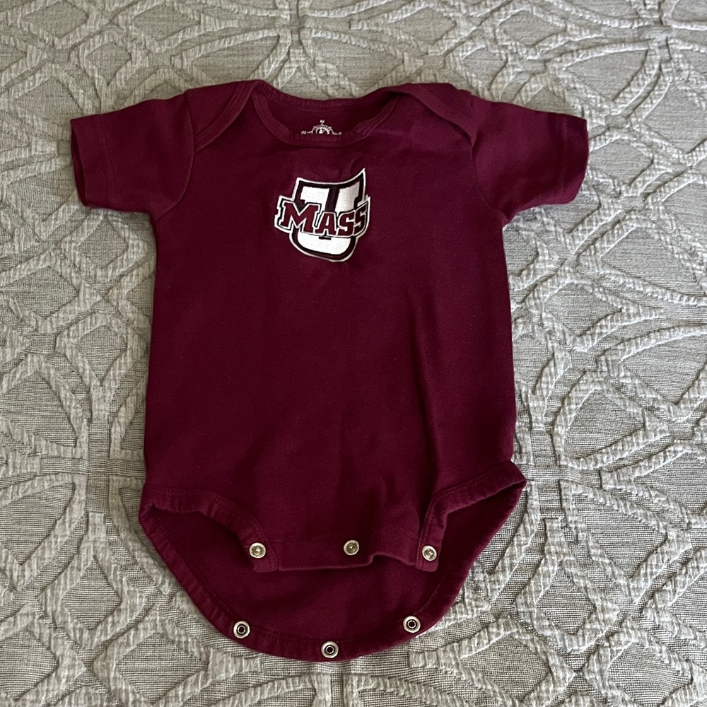 UMass Maroon Baby Onesie